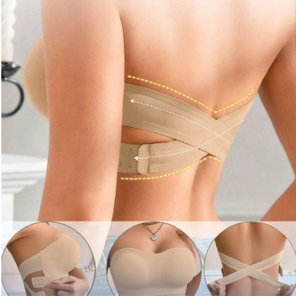Brasier Strapless sin Costuras — Soporte Firme y Cómodo