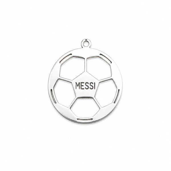 Dije Pelota de Fútbol Messi — Plata 925