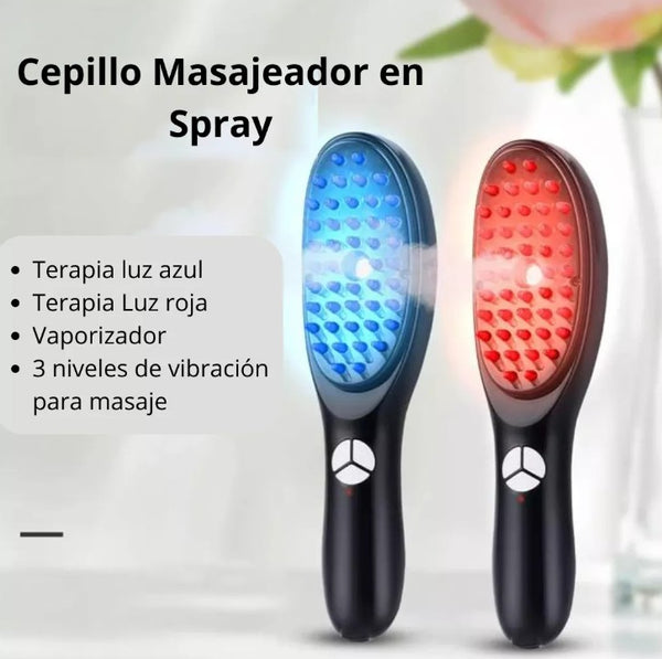 Cepillo capilar con fototerapia y vibración Komprita